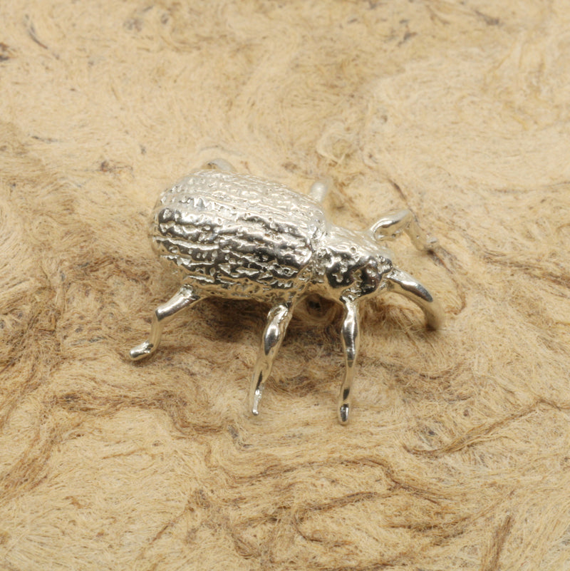 Cotton Boll Weevel Tie Tack or Pin made in solid 925 Sterling Silver