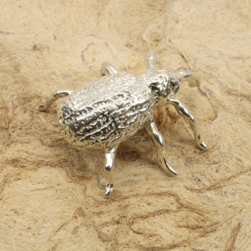 Cotton Boll Weevel Tie Tack or Pin made in solid 925 Sterling Silver