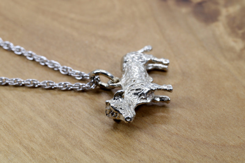 Prize Show Hereford or Charolais Steer Necklace or Charm in Silver