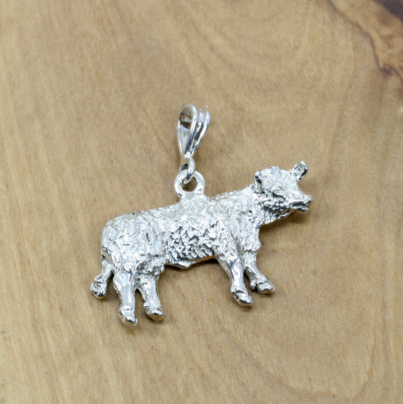 Large Show Hereford or Charolais Cow Necklace for Him or Her