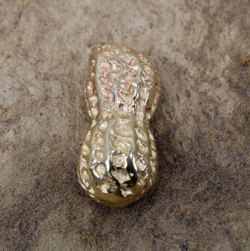 Real 14kt Gold Peanut Tie Tack Tie Tack for Him