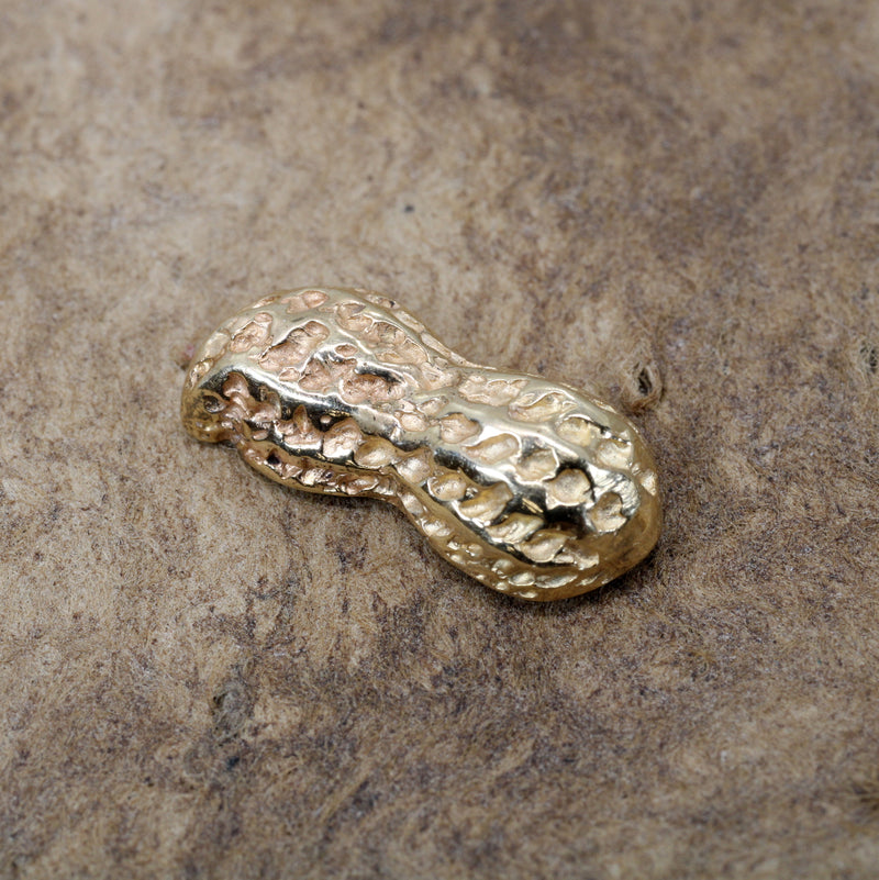Real 14kt Gold Peanut Tie Tack Tie Tack for Him