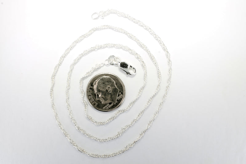 Larger Silver Corn Necklace with silver cob on 18"  chain