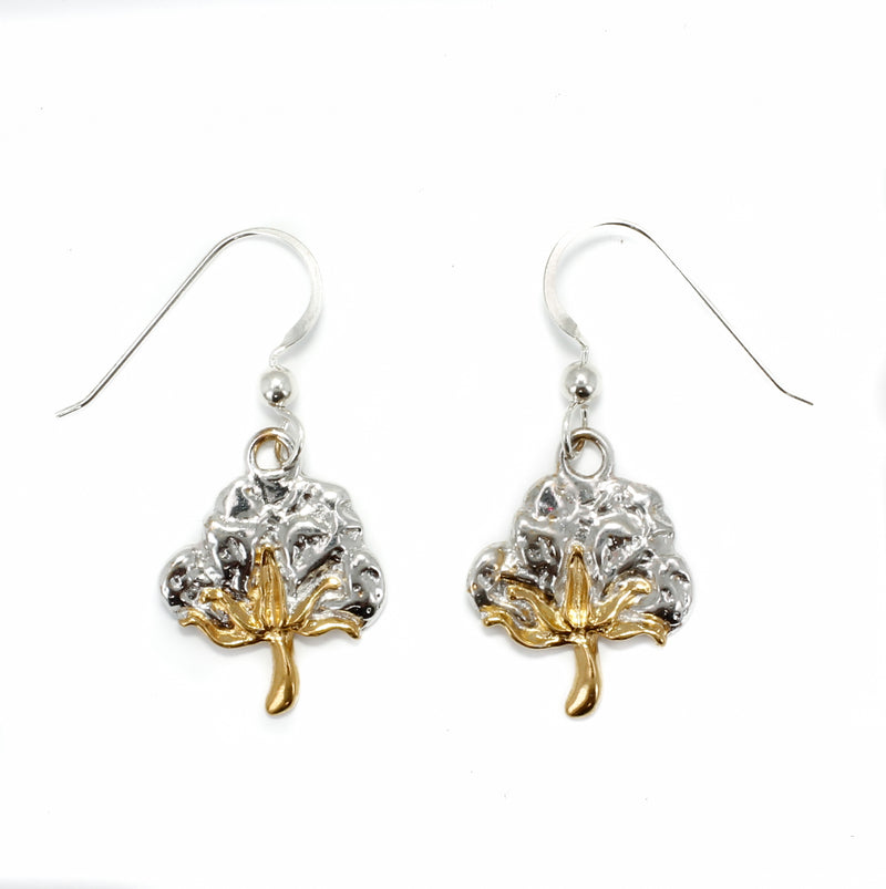Agrijewelry has coton boll jewelry for the cotton farmer's wife