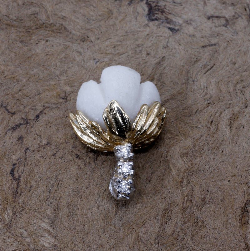 Agrijewelry has coton boll jewelry for the cotton farmer's wife