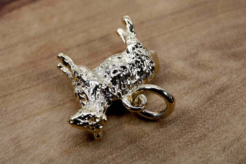 Gold Sheep Charm made in 14kt Gold Vermeil for Her Bracelet