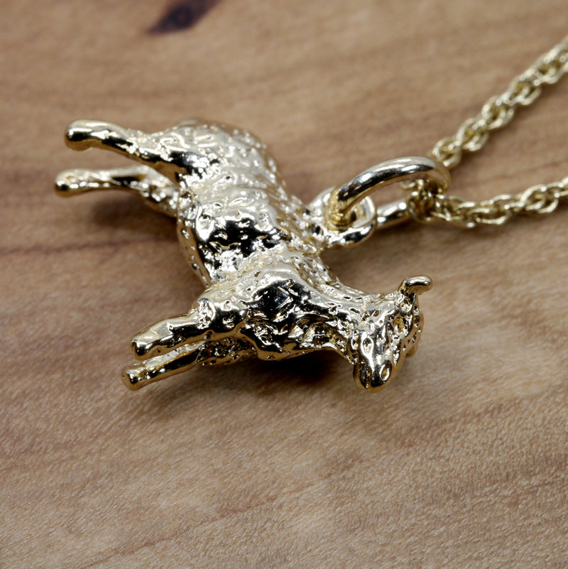 Gold Sheep Necklace made in 14kt Gold Vermeil For Farmgirl