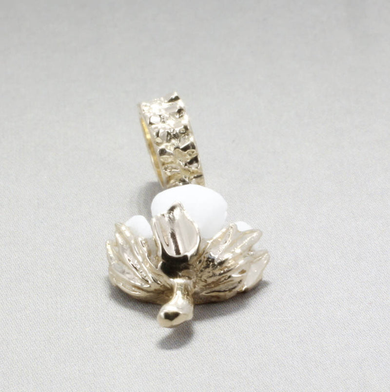 Agrijewelry has coton boll jewelry for the cotton farmer's wife