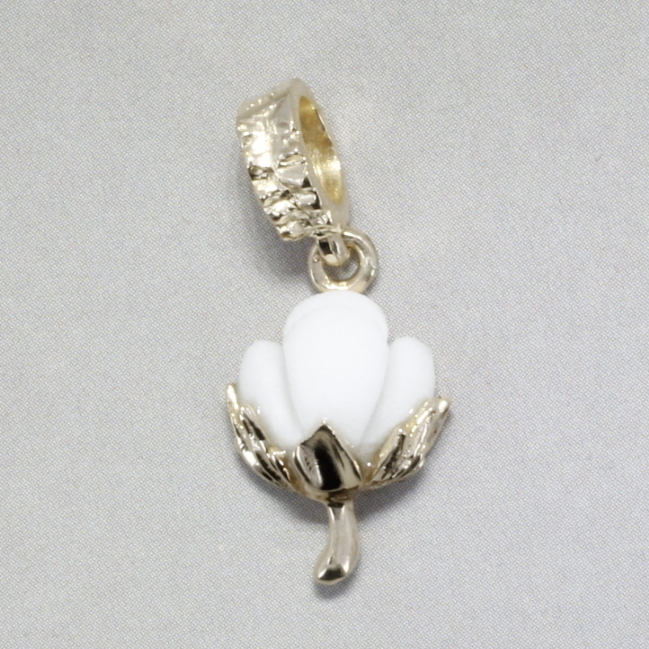 Agrijewelry has coton boll jewelry for the cotton farmer's wife