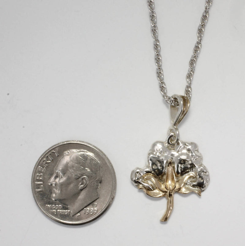 Agrijewelry has coton boll jewelry for the cotton farmer's wife