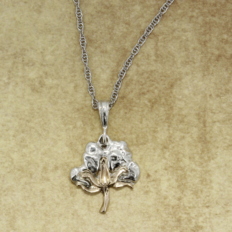 Agrijewelry has coton boll jewelry for the cotton farmer's wife