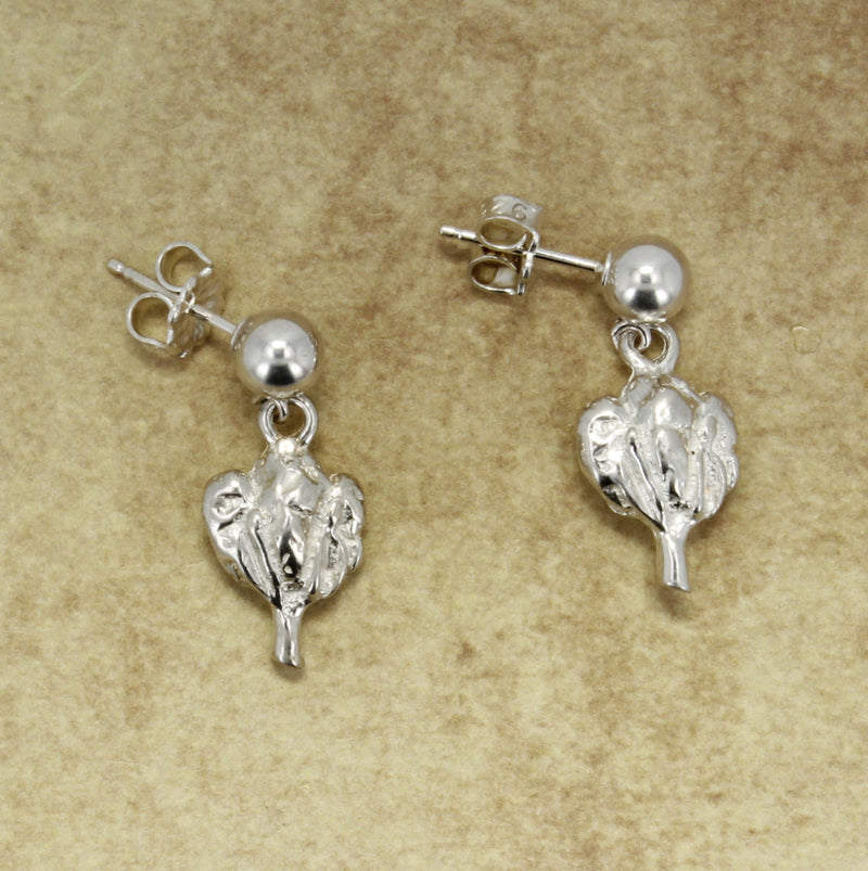 Agrijewelry has coton boll jewelry for the cotton farmer's wife