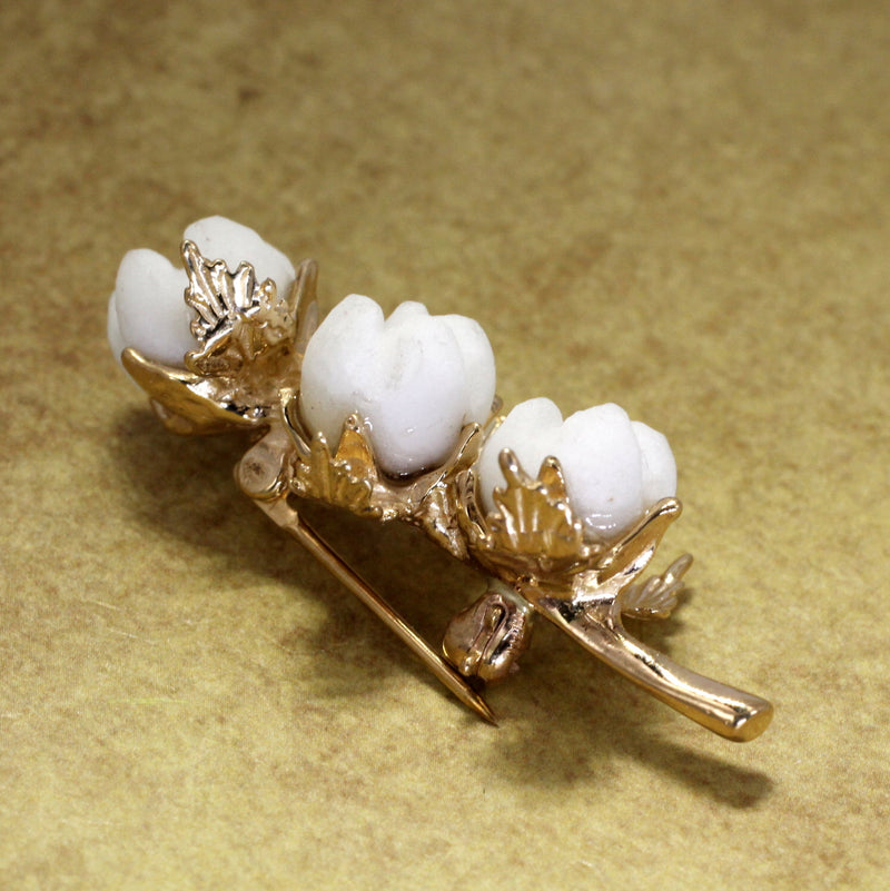 Agrijewelry has coton boll jewelry for the cotton farmer's wife