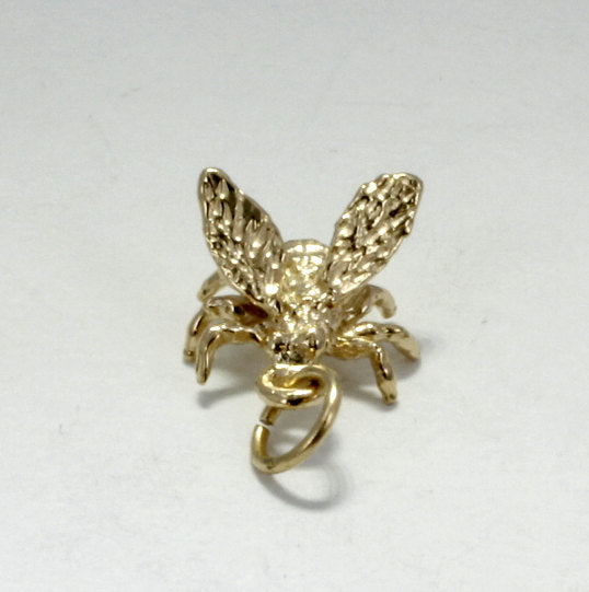 Bee charms - antique gold