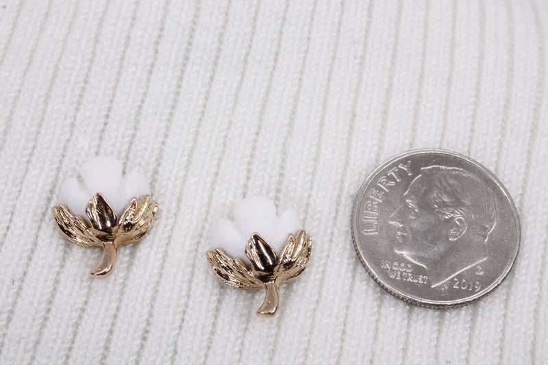 Agrijewelry has coton boll jewelry for the cotton farmer's wife