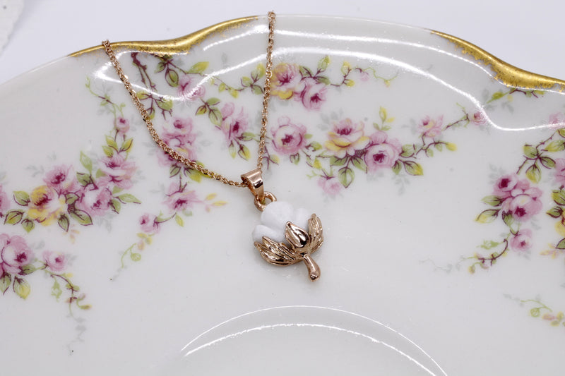 Agrijewelry has coton boll jewelry for the cotton farmer's wife