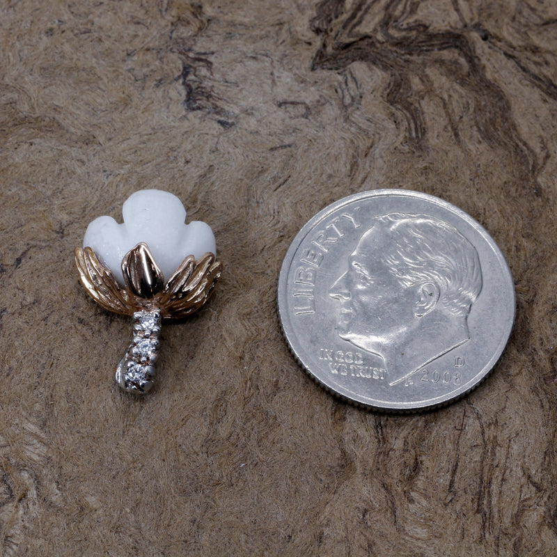 Agrijewelry has coton boll jewelry for the cotton farmer's wife