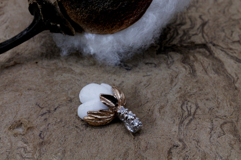 Agrijewelry has coton boll jewelry for the cotton farmer's wife