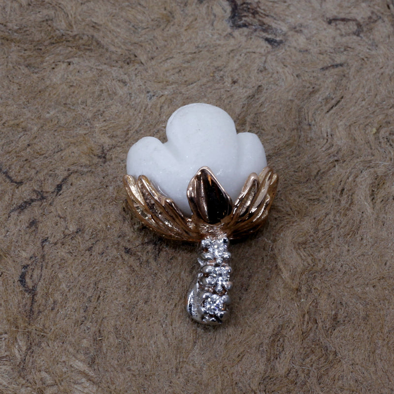 Agrijewelry has coton boll jewelry for the cotton farmer's wife