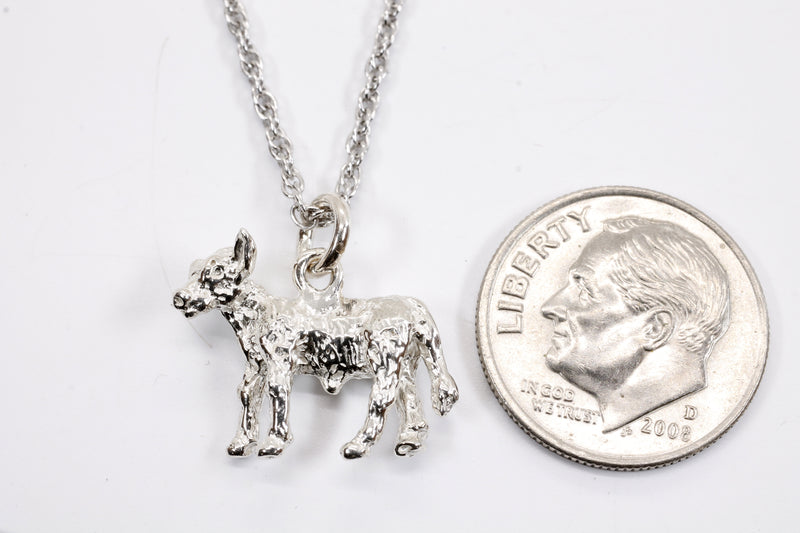 Silver Calf Necklace made in solid 925 Sterling Silver