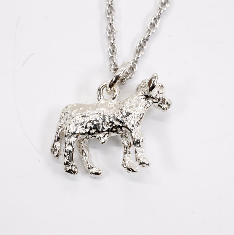 Silver Calf Necklace made in solid 925 Sterling Silver