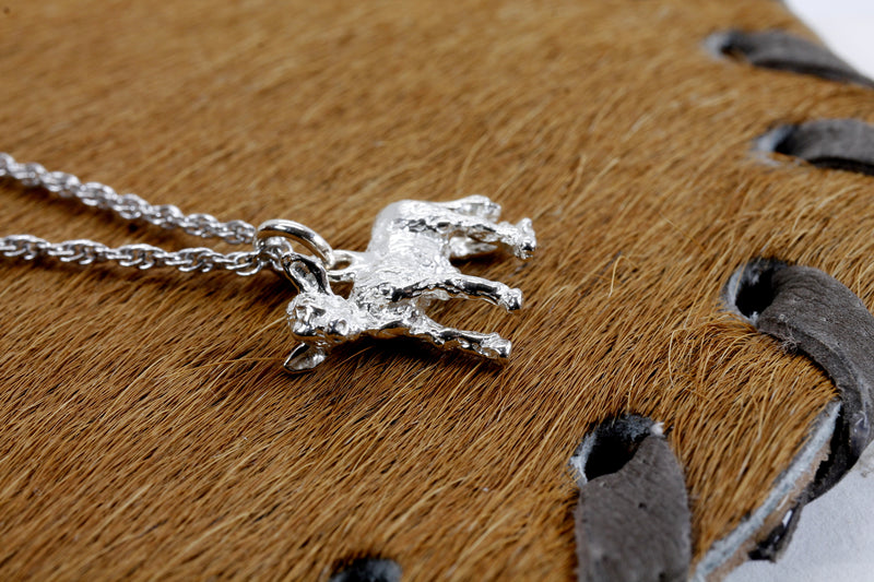 Silver Calf Necklace made in solid 925 Sterling Silver