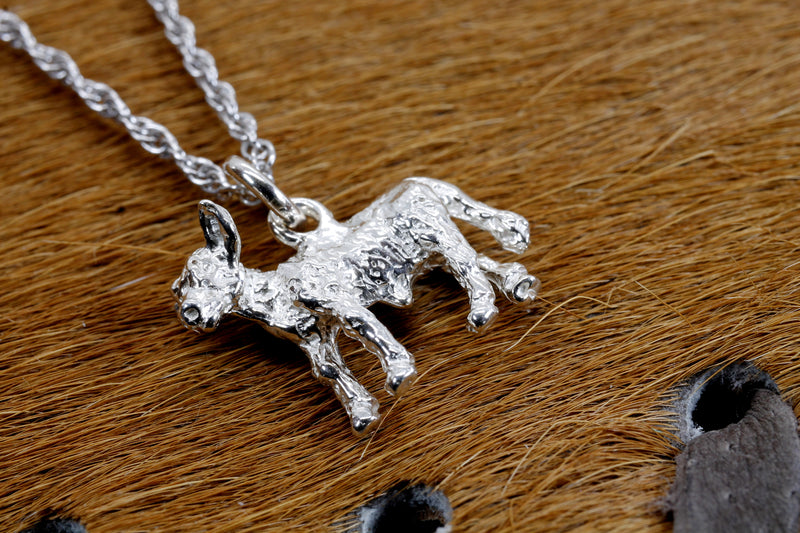 Silver Calf Necklace made in solid 925 Sterling Silver