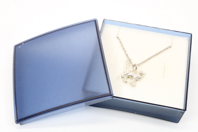 Silver House Cat Necklace with solid 925 Sterling Silver House Cat