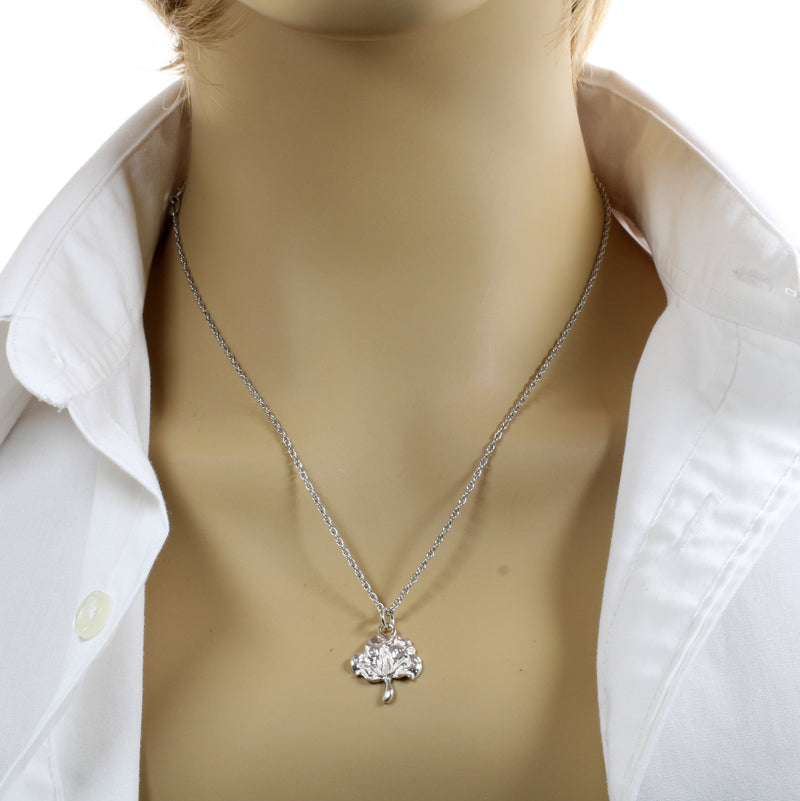 925 Sterling Silver Cotton Boll Necklace for Cotton Anniversary Gift