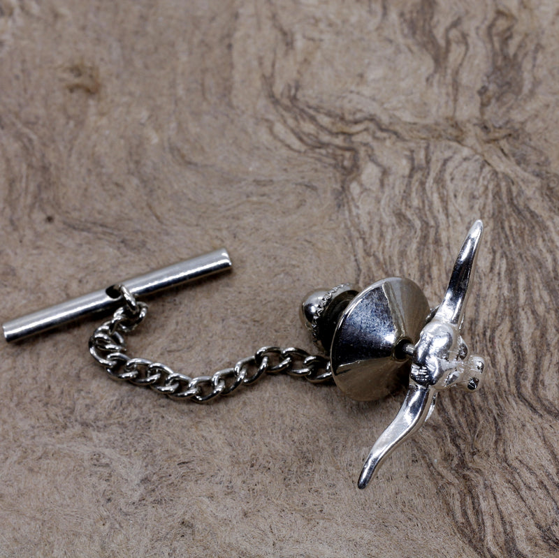Silver Longhorn Head Tie Tack or lapel pin for him or her