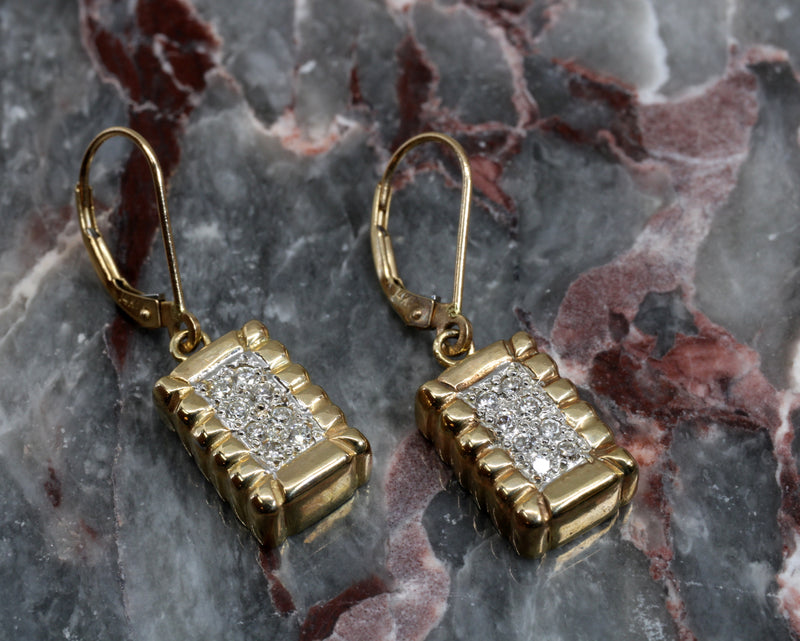 Set of Diamond Cotton Bale Necklace and Earrings with Small Bales