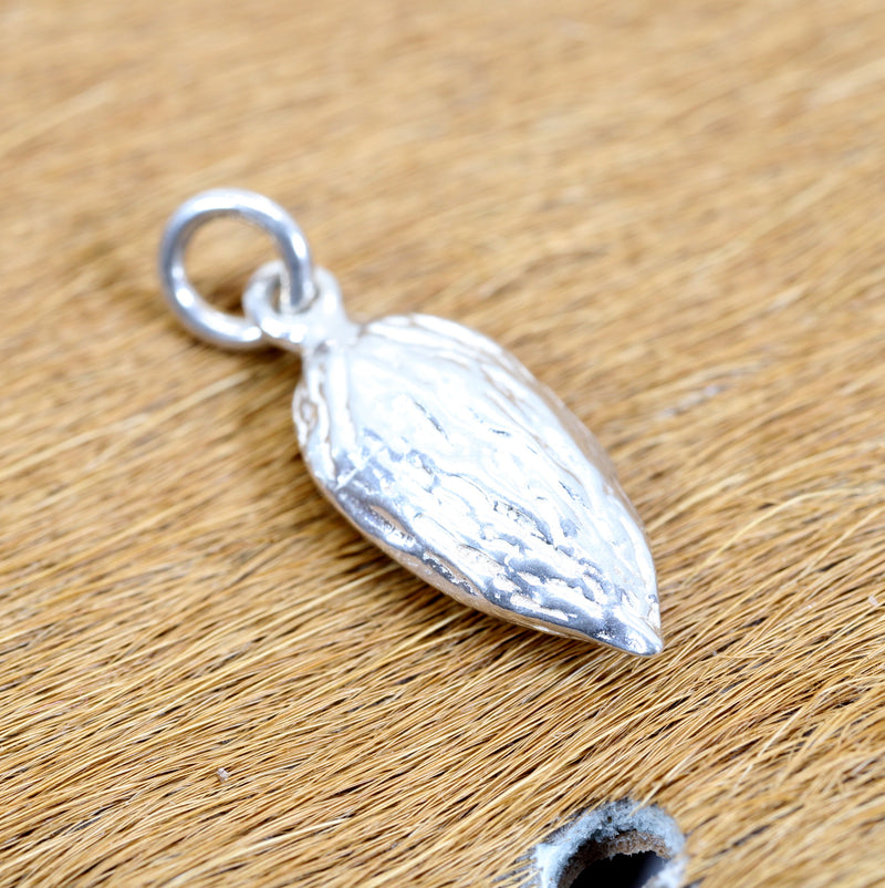 Silver Almond Charm in smaller size for her bracelet