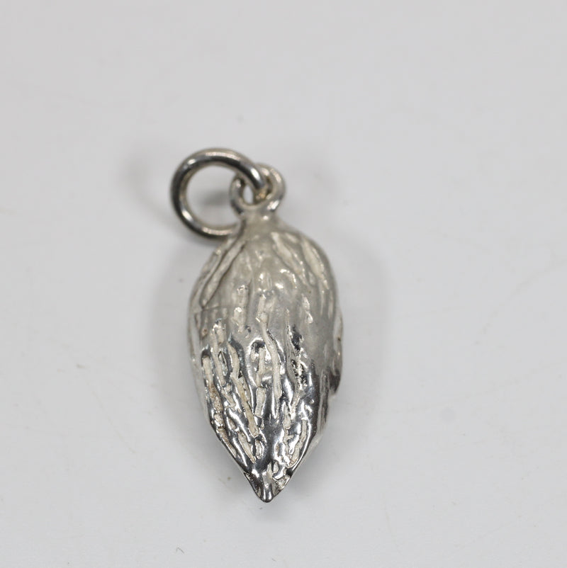 Silver Almond Charm in smaller size for her bracelet