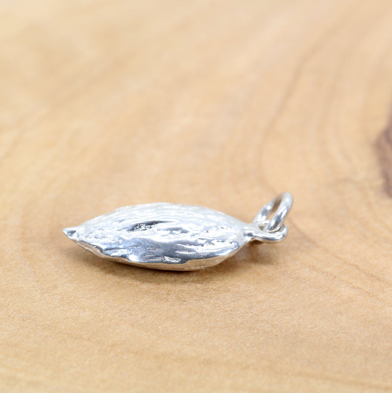 Silver Almond Charm in smaller size for her bracelet