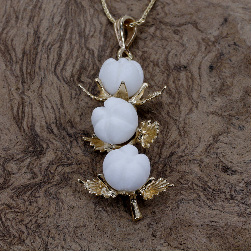  Agrijewelry has coton boll jewelry for the cotton farmer's wife