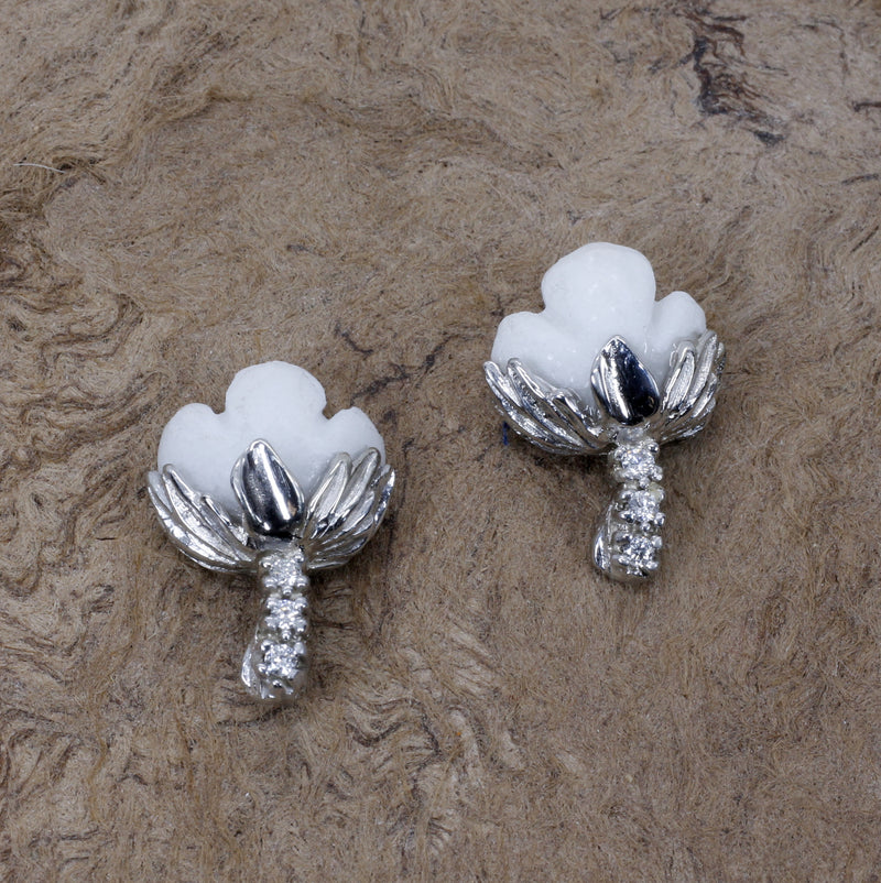 Agrijewelry has coton boll jewelry for the cotton farmer's wife