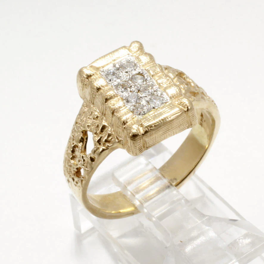 What is the material of the inside area of the ring?