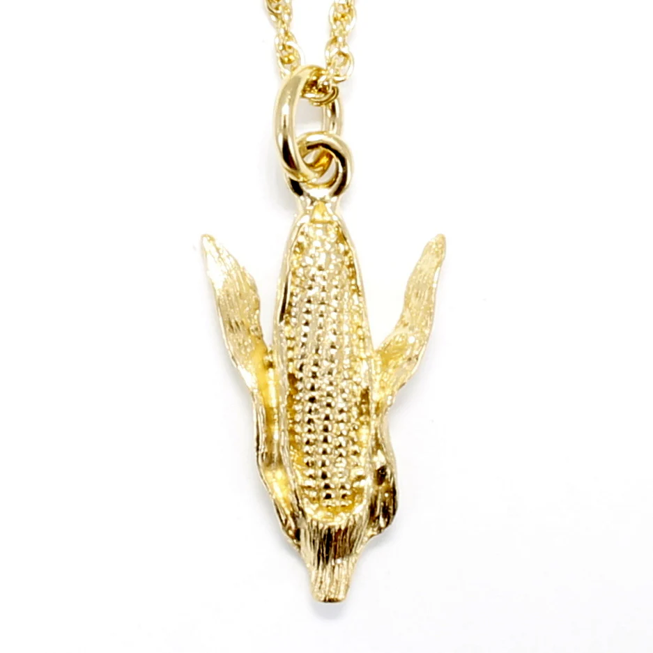 Ear of Corn Necklace for Her made in 14kt Gold Vermeil Questions & Answers