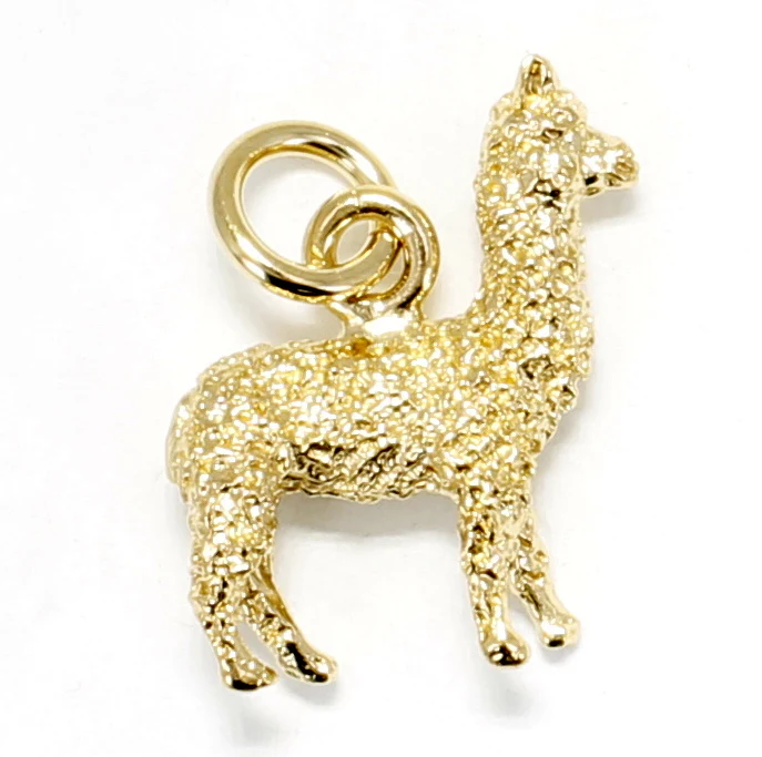 Gold Alpaca Charm for her bracelet with 14kt Gold Vermeil Alpaca Questions & Answers