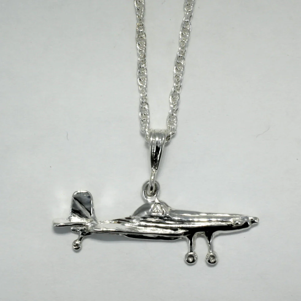 Air Tractor Crop Duster Necklace in 925 Sterling Silver with Larger Plane Questions & Answers