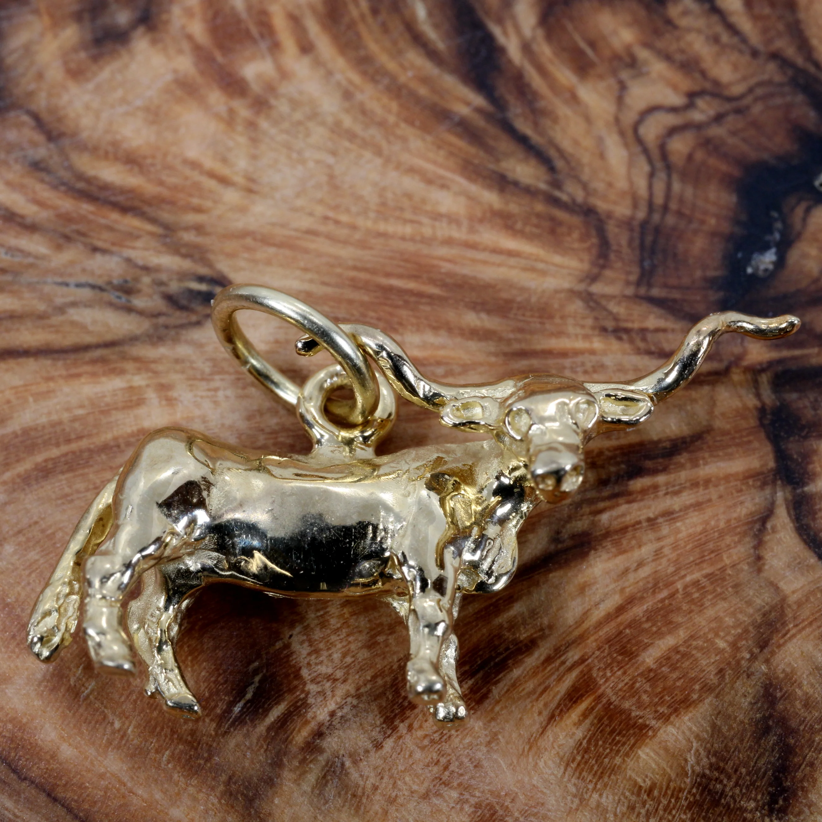 How tall is the 14kt Longhorn charm?