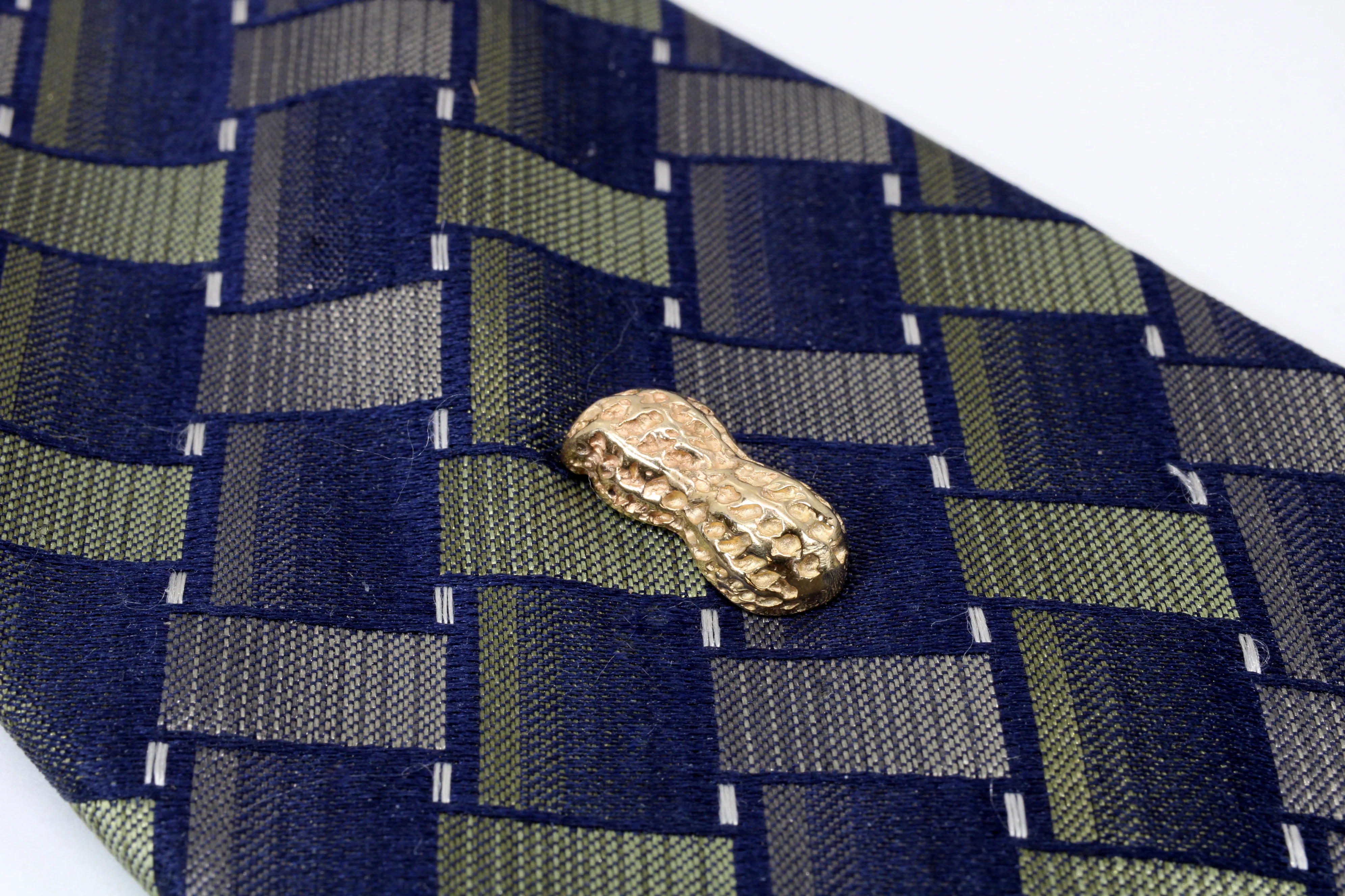 Real 14kt Gold Peanut Tie Tack Tie Tack for Him Questions & Answers