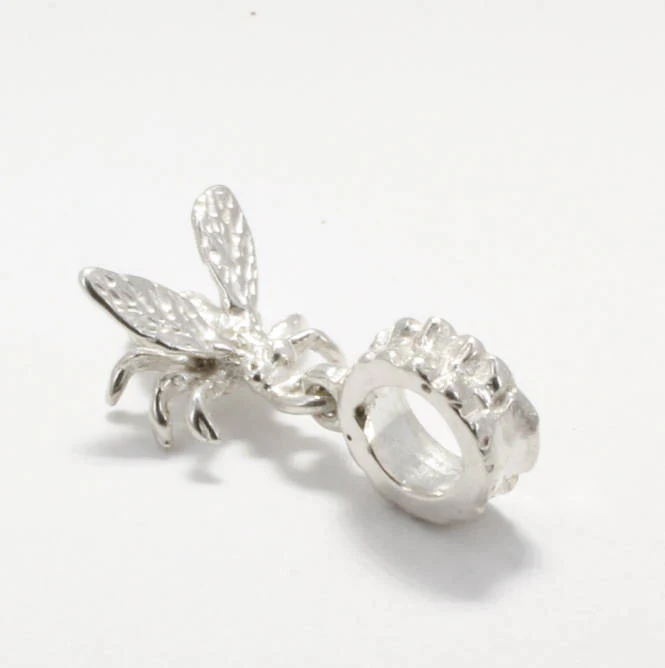 What type of bracelets is the bee charm compatible with?