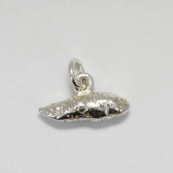 Small Sweet potato charm, 925 Sterling silver sweet potato charm, gift for her charm bracelet, southern gift for wife daughter or girlfriend Questions & Answers