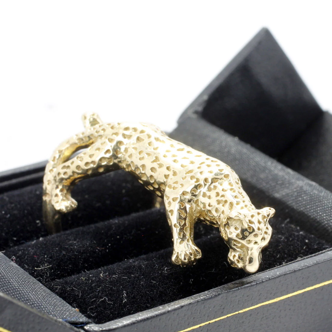 What is the material of the Jaguar ring?