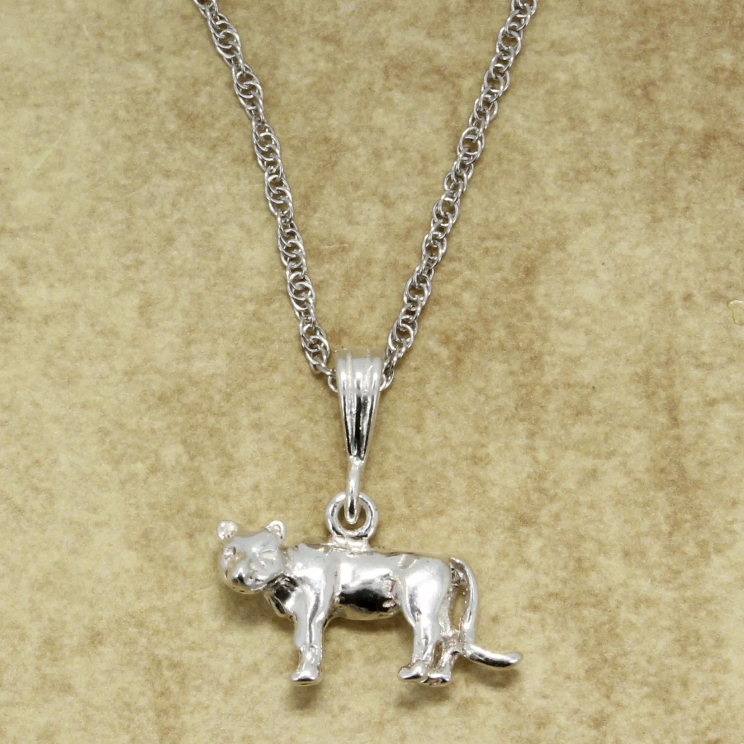 925 Sterling Silver Cougar or Mountain Lion Necklace Questions & Answers