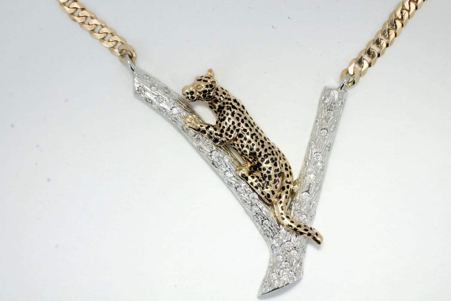 What type of diamonds are on the tree branch?