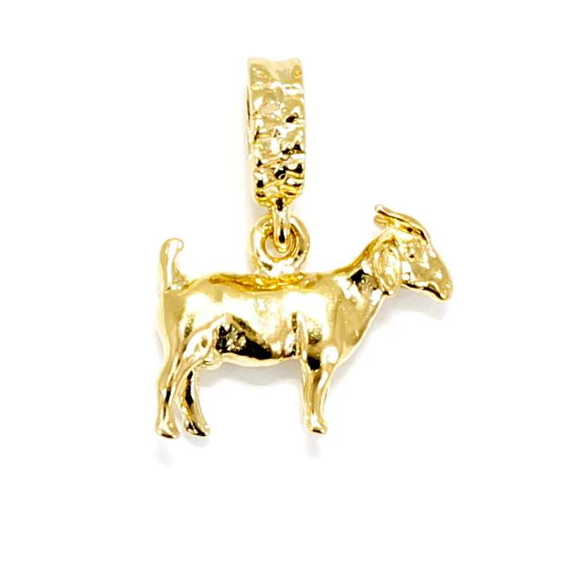 Is the charm available in solid 14kt gold?