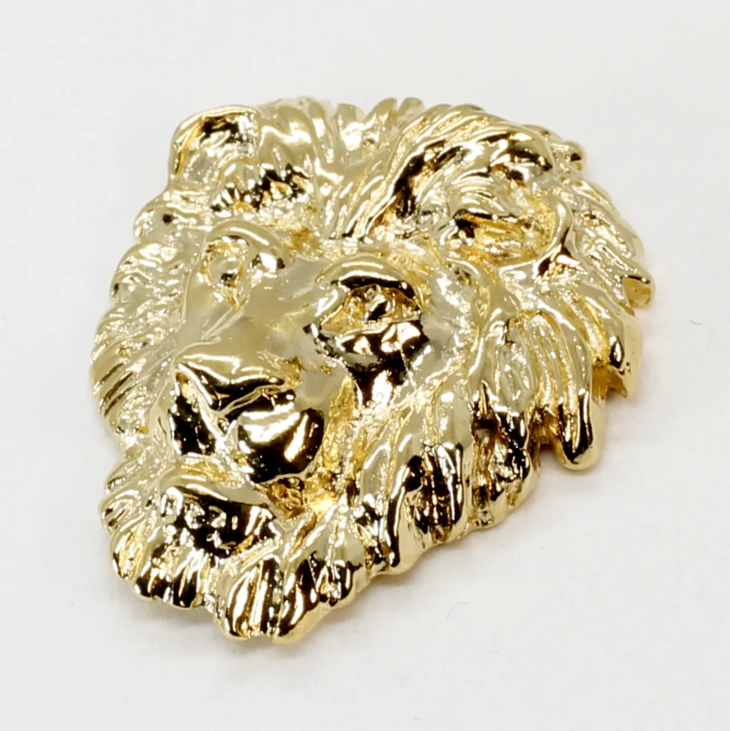 Large Gold Male Lion Head Tie Tack / Lapel Pin in 14kt Gold Vermeil Questions & Answers