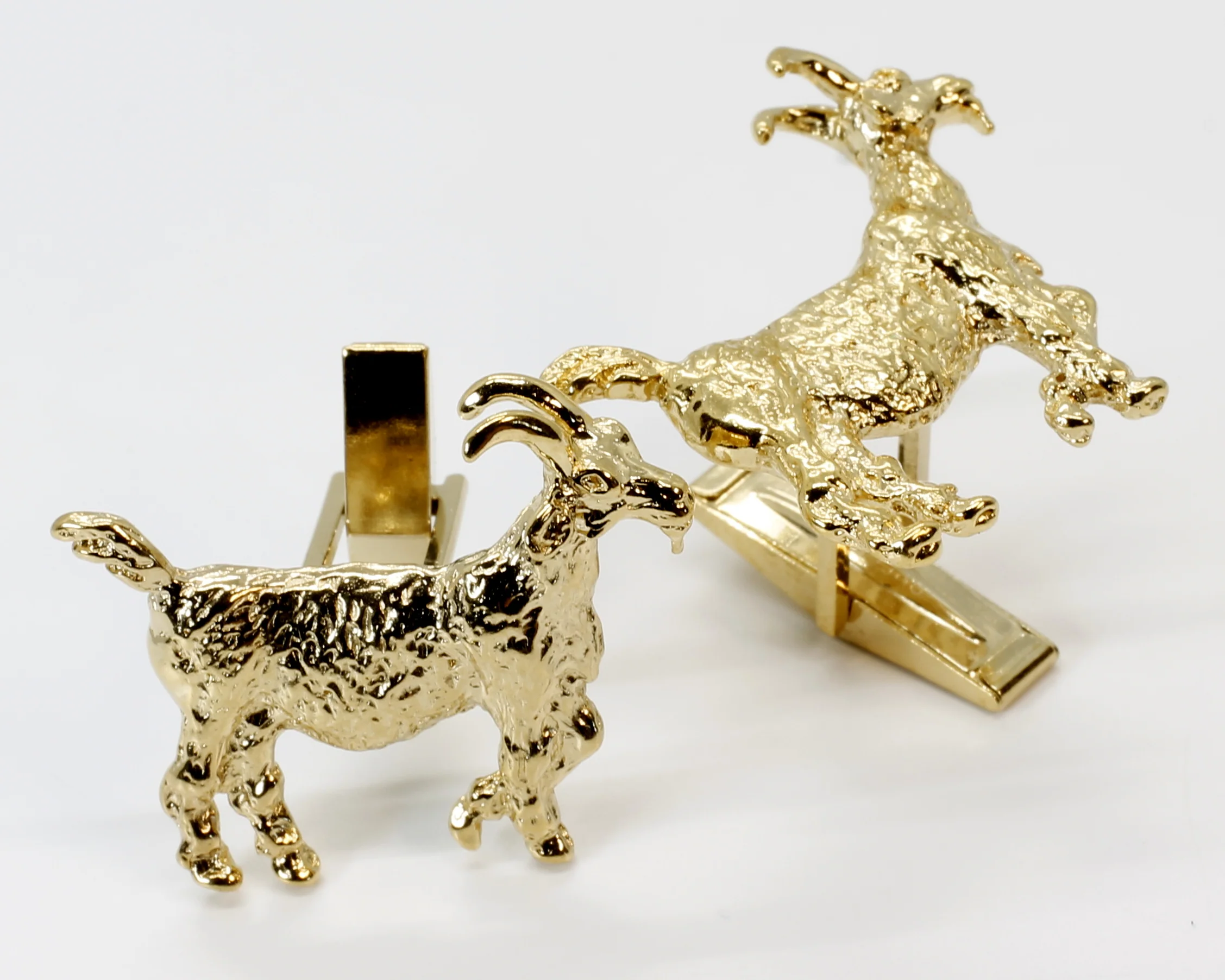 What is the design inspiration for the goat cuff links?